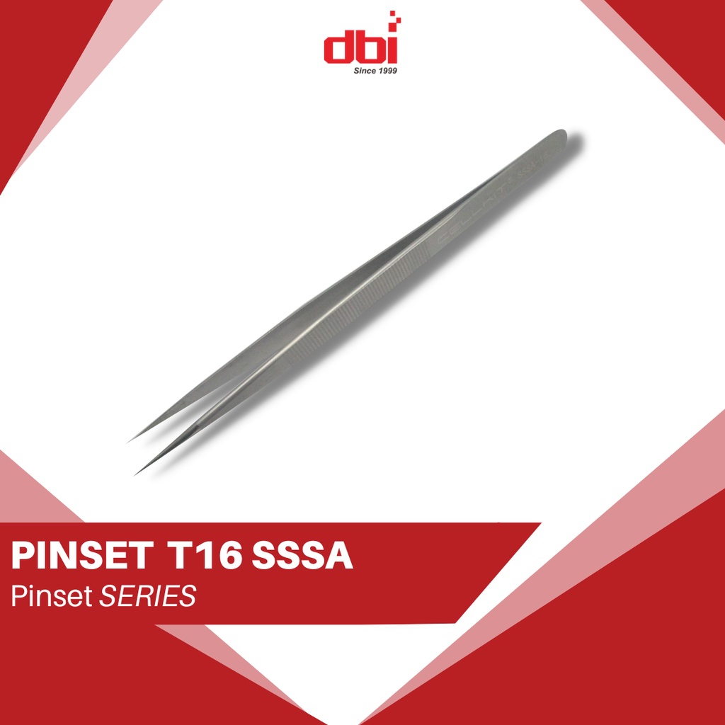 Pinset Lurus Stainless Steel CELLKIT T16 SSSA