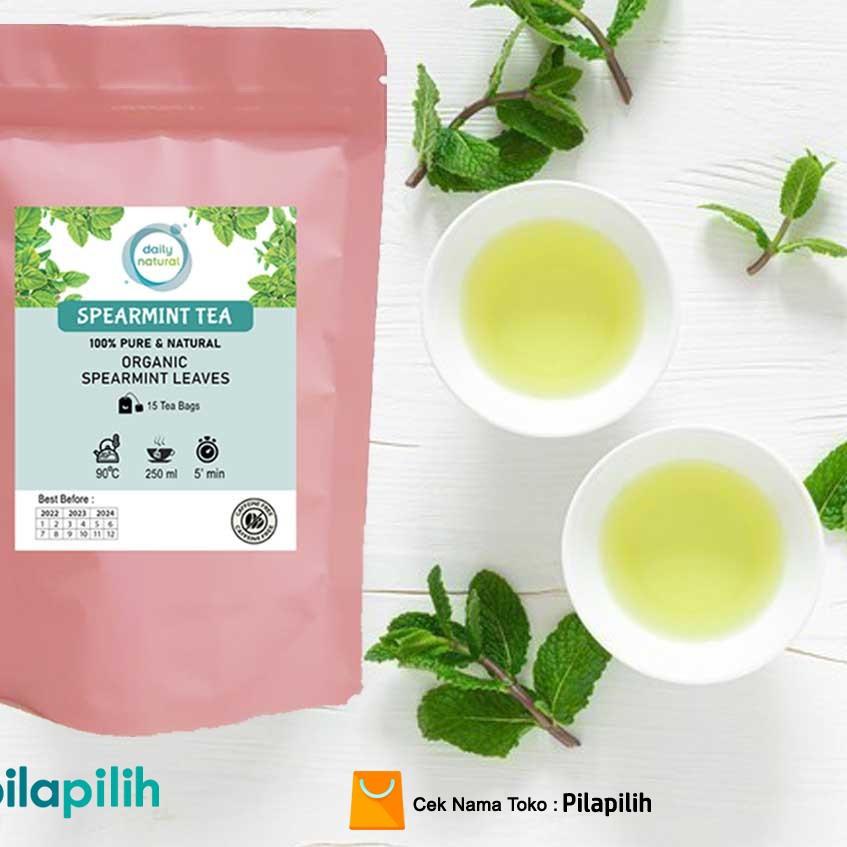 

10.10 Brands Festival Pure Organic Spearmint Tea, Teh Daun Spearmint Natural Alami, Bantu Seimbangkan Hormon Wanita PCOS !!