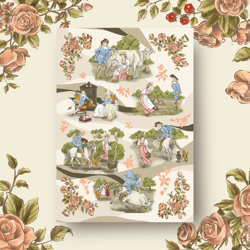 

Tales and Wonders - Sticker Sheet The Milkmaid