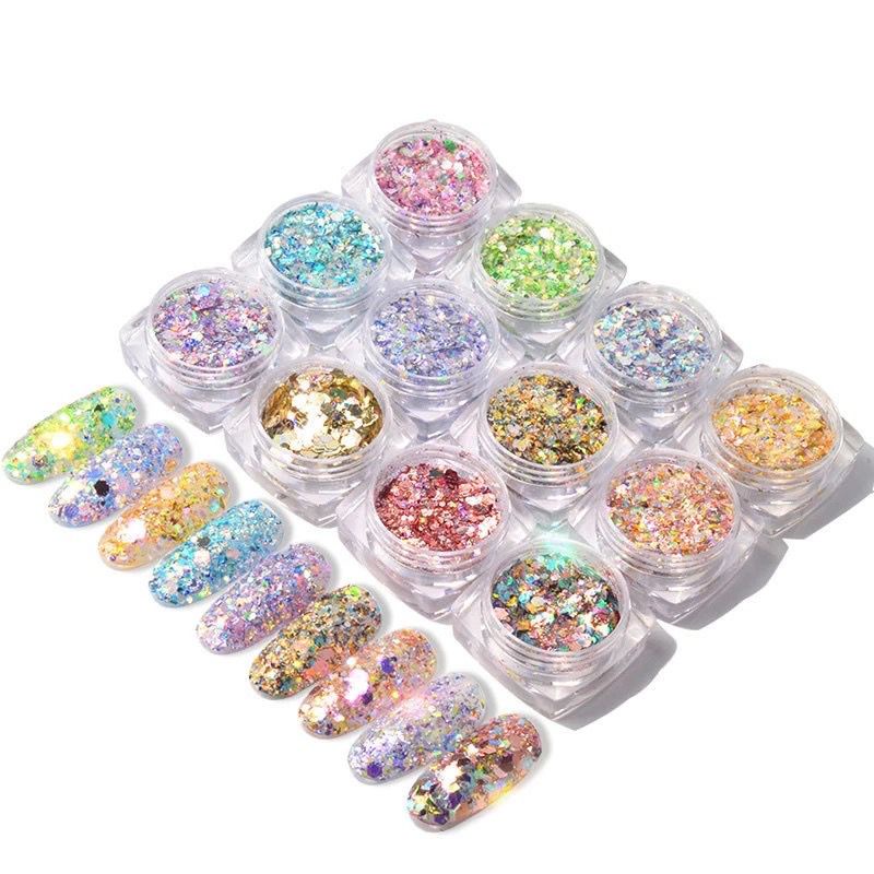 1 Botol Stiker Payet Glitter 3d Untuk Dekorasi Nail Art paling best seller