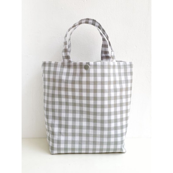Totebag Gingham / Tas Kotak-Kotak / Tas Korea / Tas Lucu