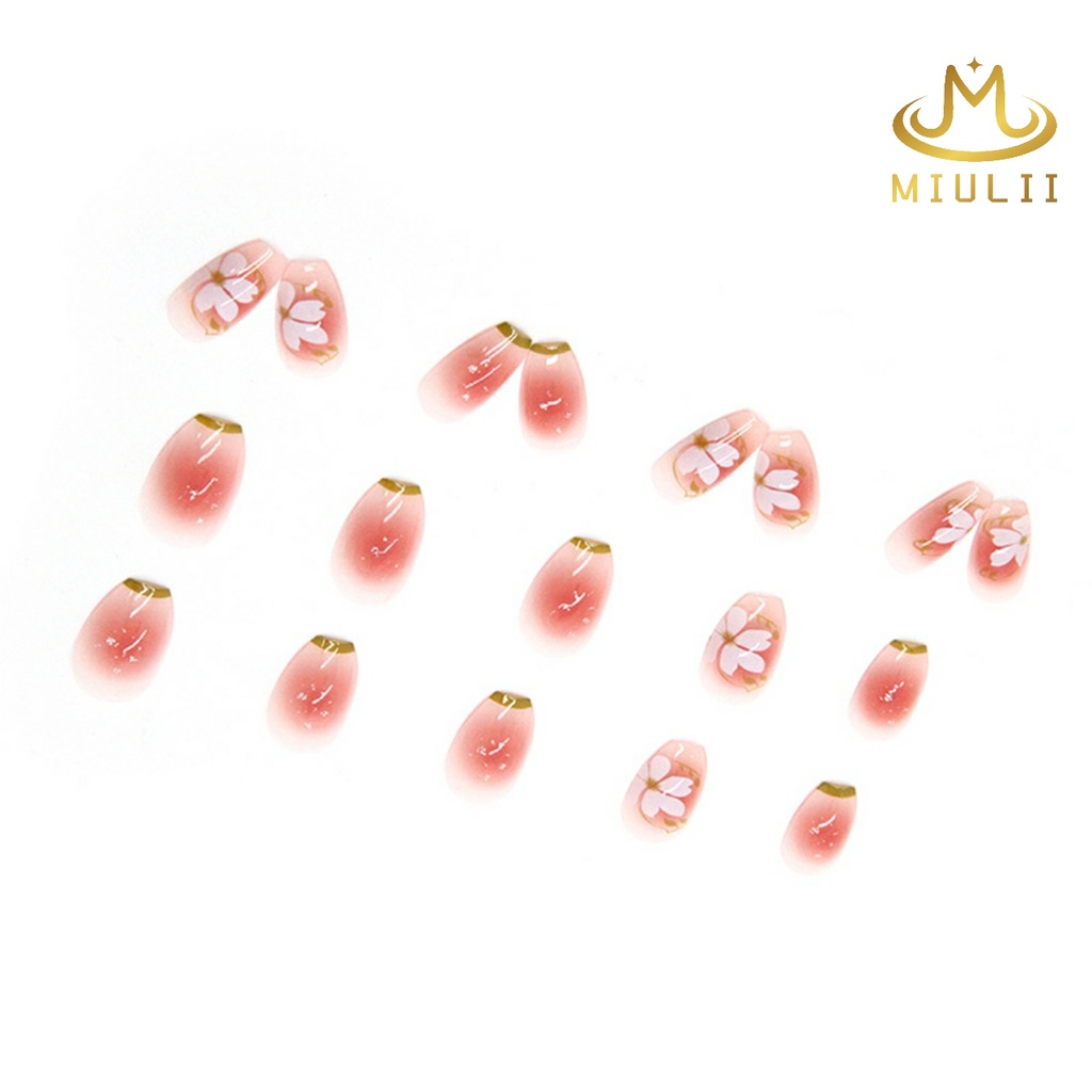 MIULII / KUKU PALSU   A0535  / 24PCS / 3D / NAIL ART / PREMIUM / CUTE / FREE LEM JELLY / KUTEK