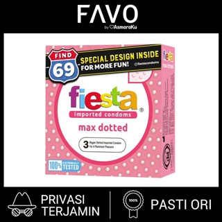 Image of Kondom Fiesta Max Dotted isi 3 Pcs - Kondom Gerigi Terbaik
