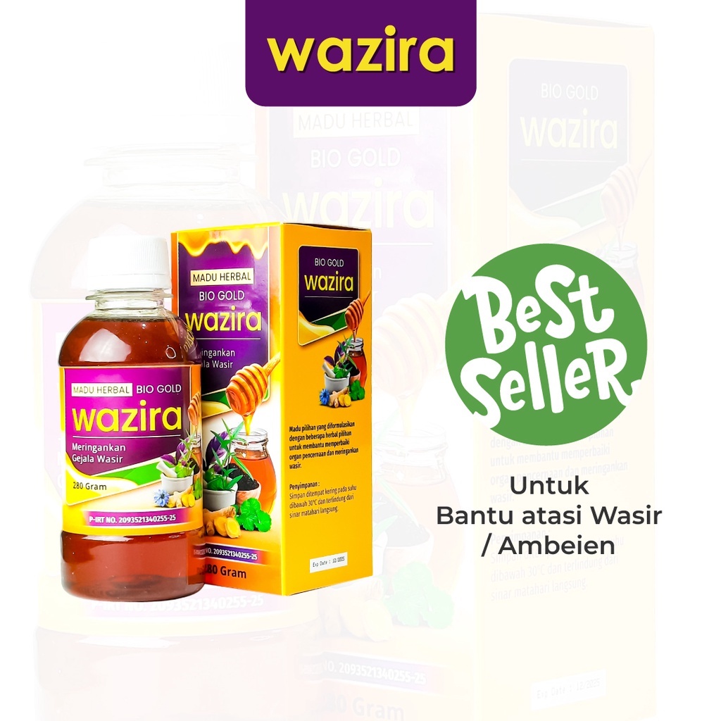 Madu Wazira Obat Wasir Herbal Ambeien Dalam Ambeyen Ambien Wasira Bio Gold