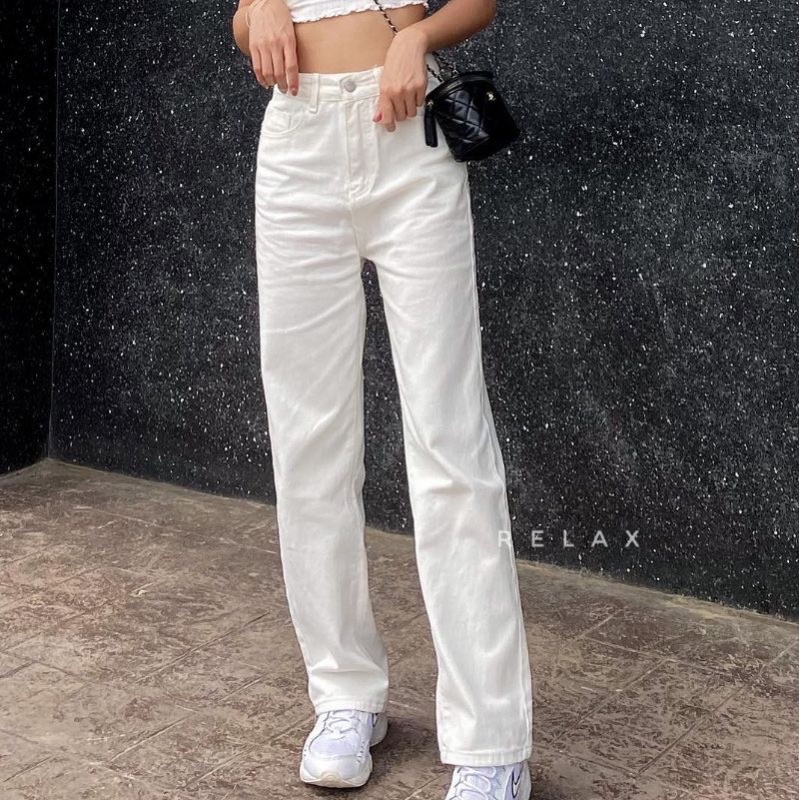 HIGHWAIST LOOSE JEANS WANITA | KOREAN HIGHWAIST LOOSE JEANS WANITA