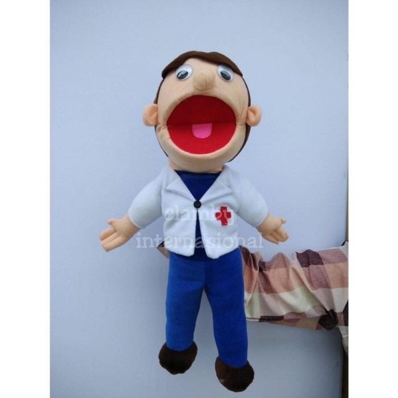 Boneka Dongeng Muppet Dokter | Handpuppet Dokter Cewe &amp; Cowo