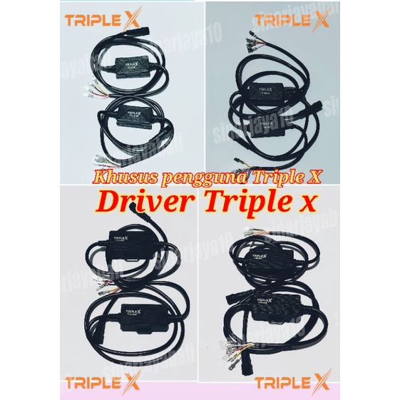 khusus driver saja Lampu LED Triple X m1 x1 m3 m5 lampu tembak