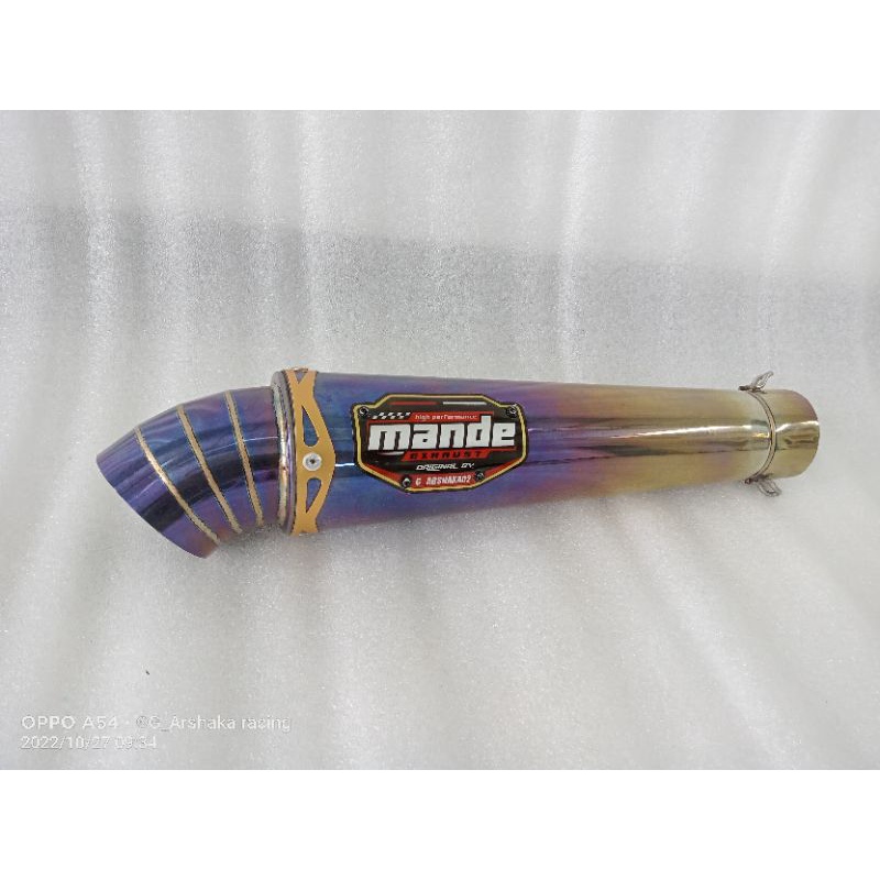 Knalpot KOU Blue moon Slincer only Original Mande Exhaust