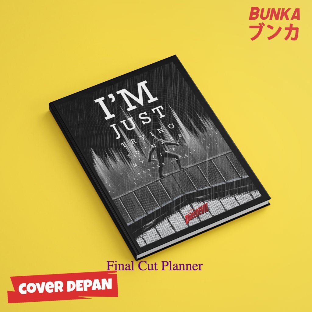 

Notebook Marvel Daredevil C Hardcover A5 Buku Tulis Catatan Note Agenda Planenr Jurnal .
