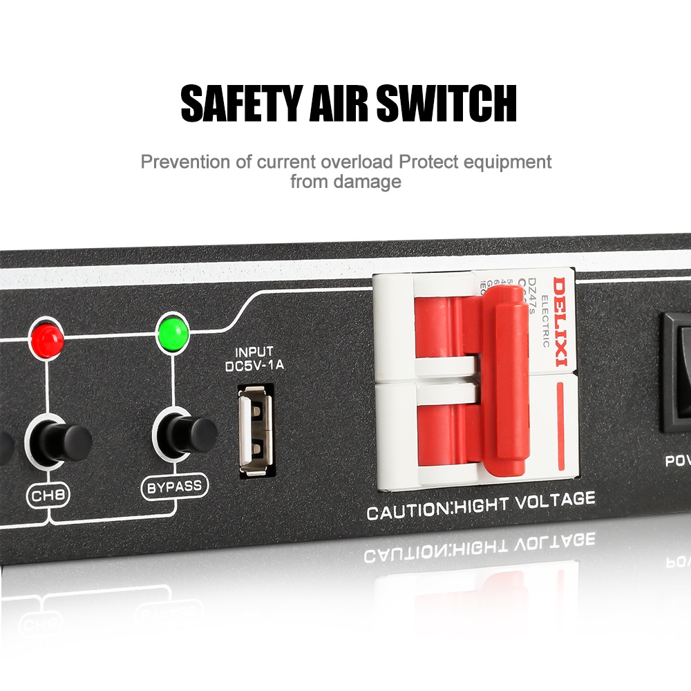 Manajer listrik  SR-328S 40 Amp power controller 8-channel audio time system power is applicable to stage central control socket controller.