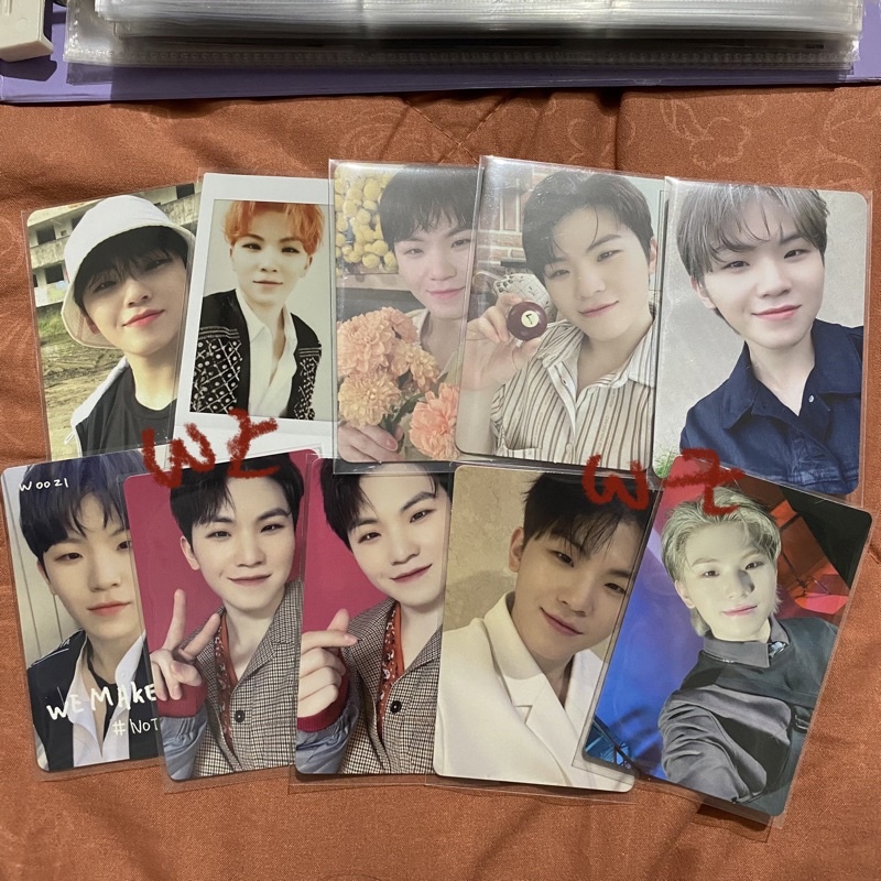 BOOKED (take all only) pc photocard woozi interpark yes24 henggarae bucket hat pc album yc 24h hitor