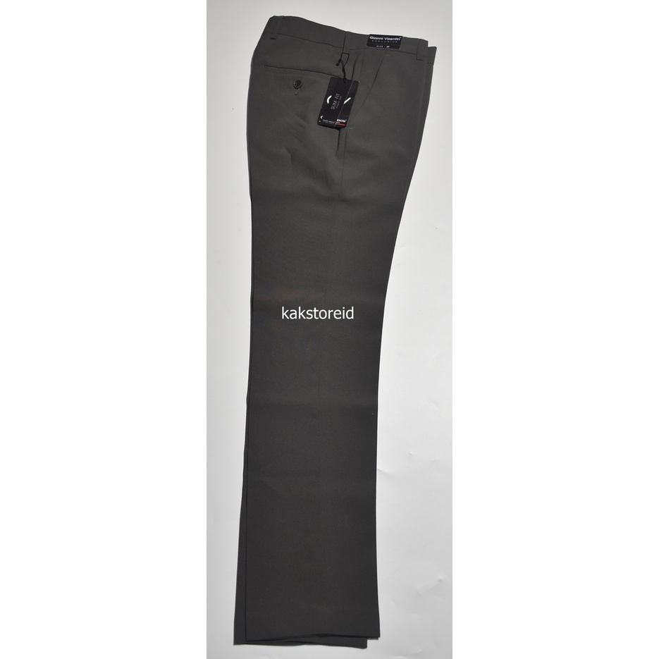 Celana Kerja Formal Pria GIANNI VISENTIN Abu Slimfit GKS 33 ORIGINAL