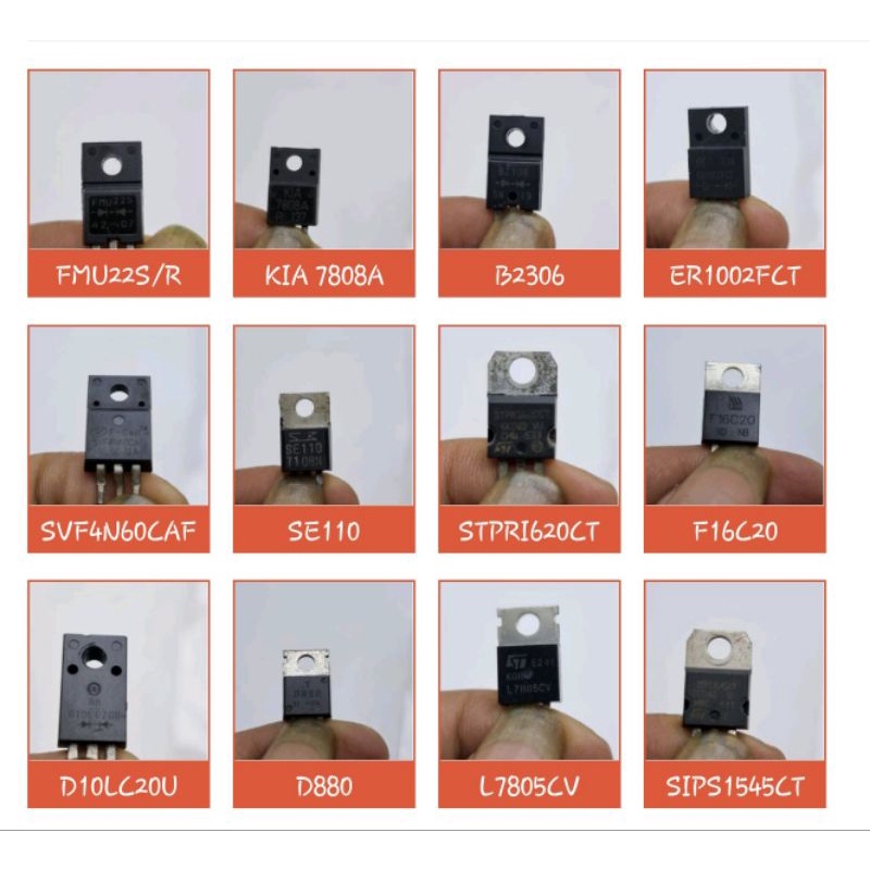 Ic ic TR 3 kaki FMU22S/B2306/ER1002FCT/SVF4N60CAF/SE110/STPRI620CT/F16C20/D10LC20U/D880/L7805CV/SIPS