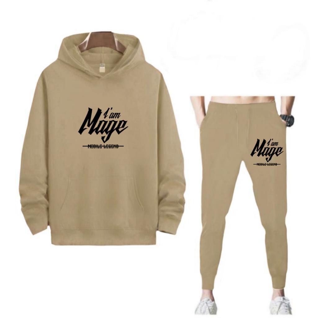 SETELAN I AM MAGE JOGGER DAN HOODIE BAHAN TEBAL NYAMAN DIPAKAI TERLARIS