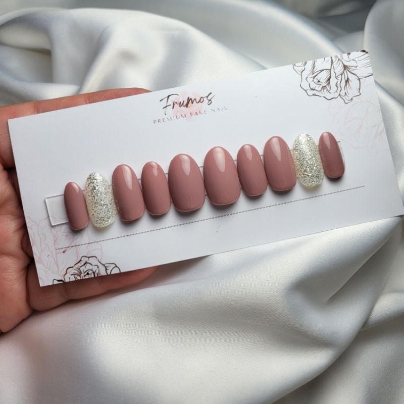 Kuku palsu / Fake nail Pink Nude