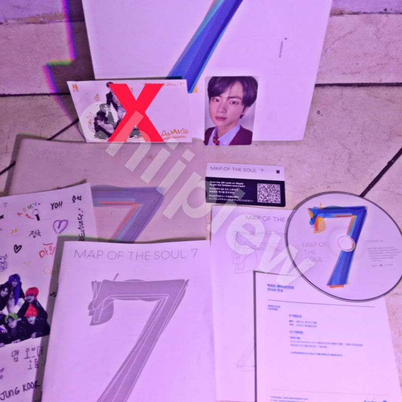 UNSEALED ALBUM BTS MOTS 7 VER 4 PC JIN (baca deskripsi)