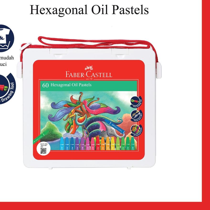 

limited Edition✔️Crayon Faber Castell Hexagonal Oil Pastel 60 Warna Free Perpect Drawing Tools Krayon|RA2