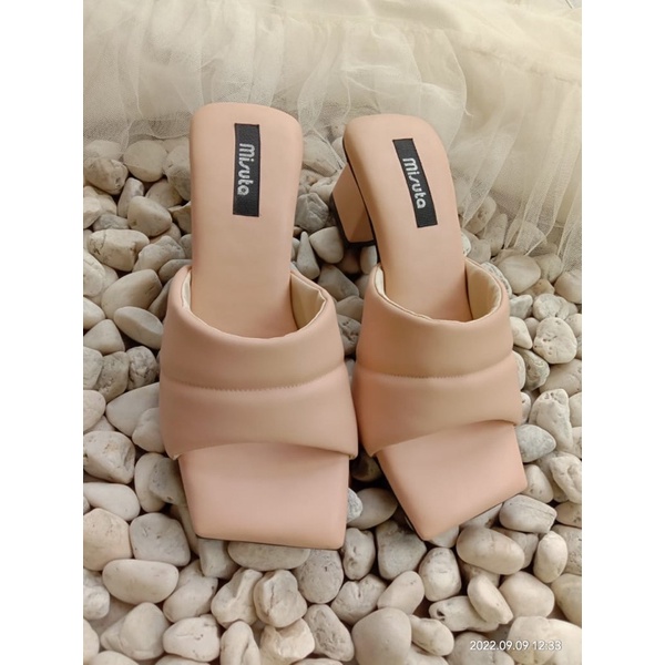 Misuta Sponi heels hak tahu mewah quality premium