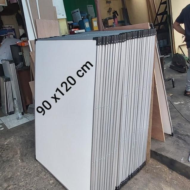

whiteboard gantung 90 x 120 cm Nonmagnet