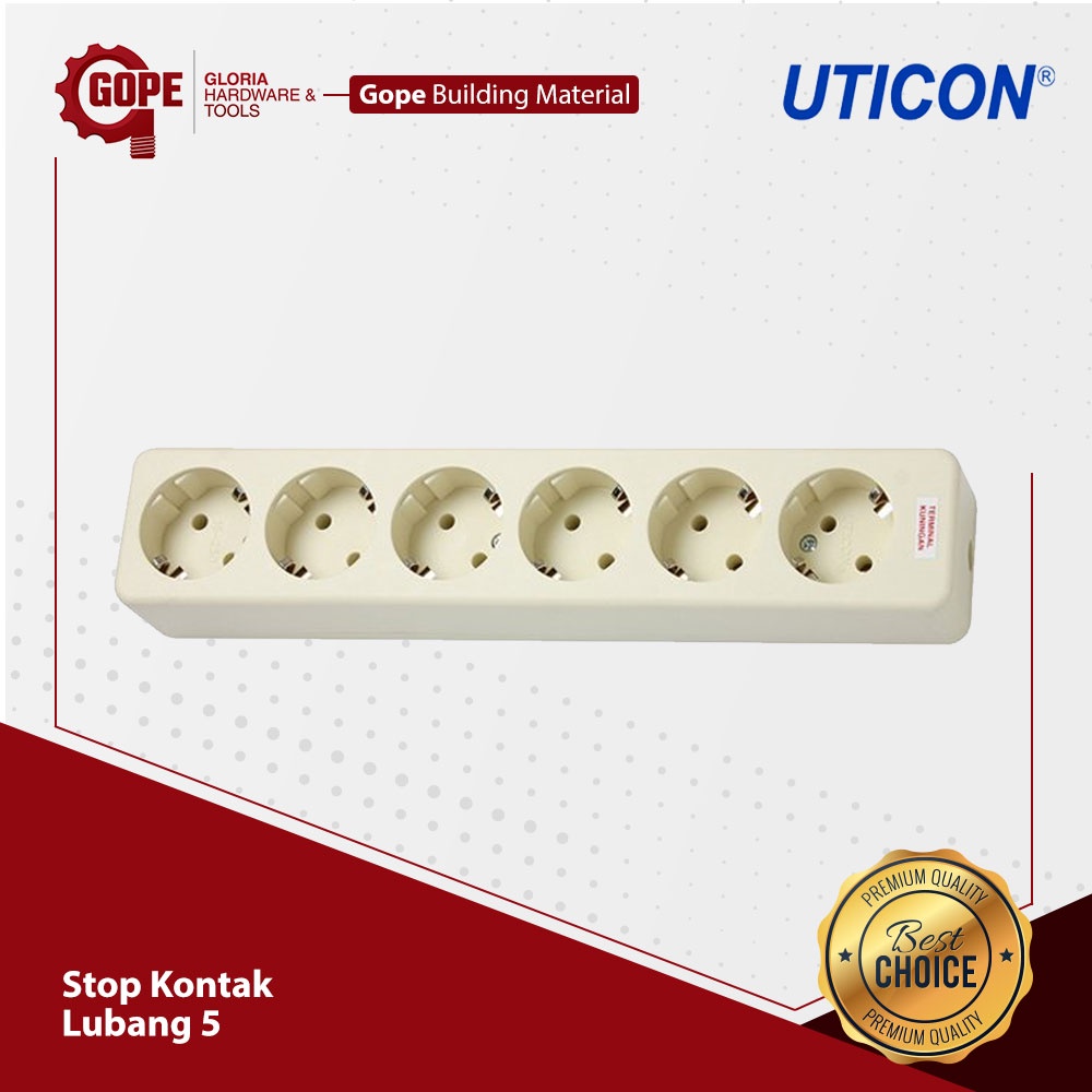 Stop Kontak Uticon Lubang 6 Terminal isi 6