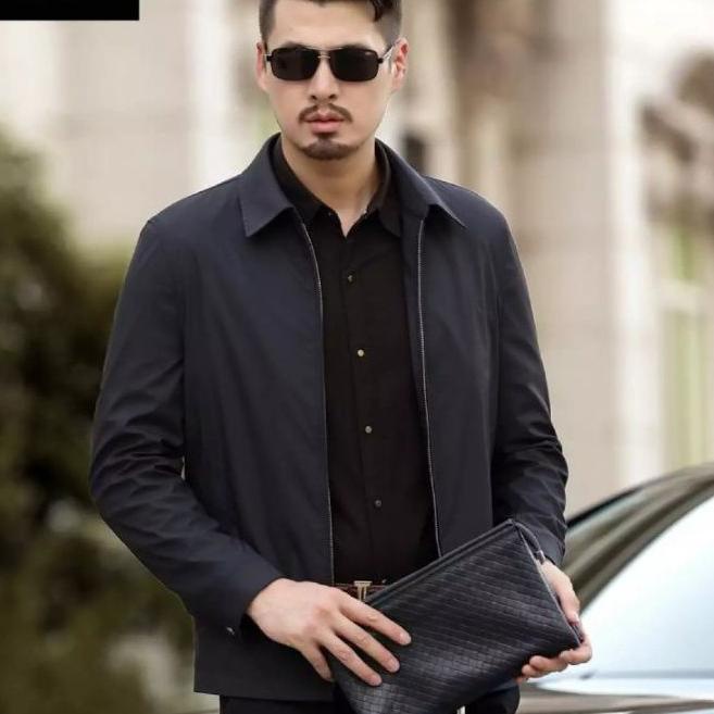 Best--JAKET KATUN PRIA FORMAL SEMI JAS KANTORAN BAHAN KATUN DRILL KANVAS ORIGINAL