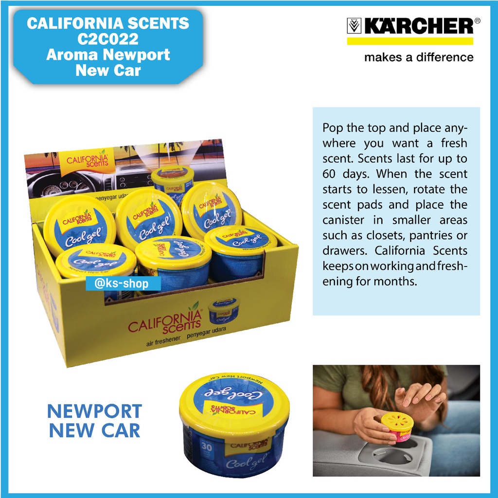 Jual California Scents Newport New Car Mini Gel Cans Pengharum Mobil