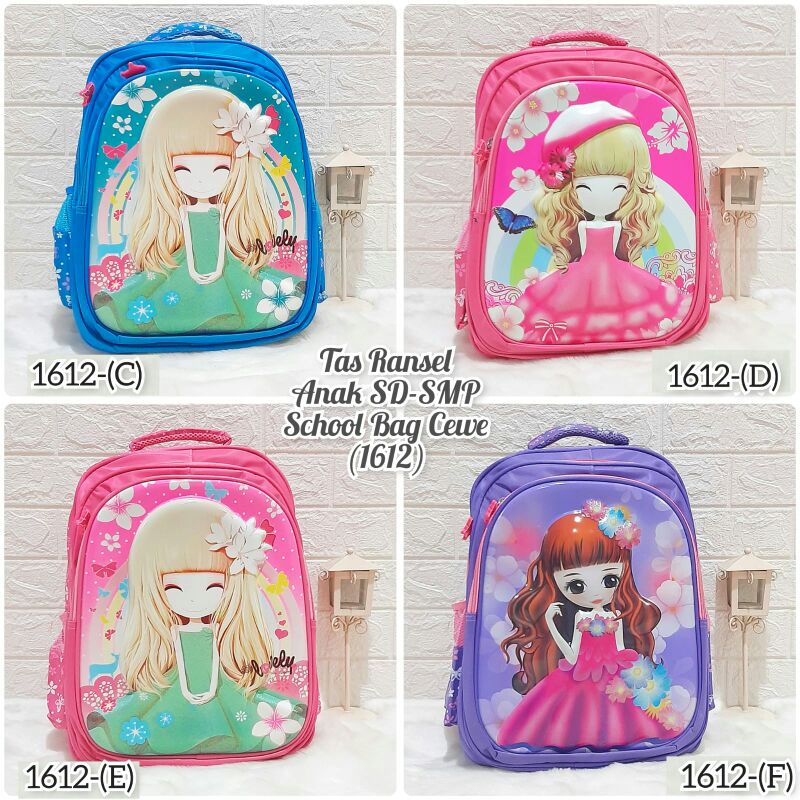 Tas Ransel Anak SD-SMP  Schoolbag Girl Tas Ransel Anak Perempuan