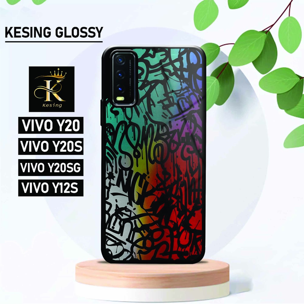 Case Vivo Y20 / Y20S / Y12S - Case Vivo - [ KV-18 ] - Hardcase Glossy 2D Vivo - Softcase Terbaru Cas