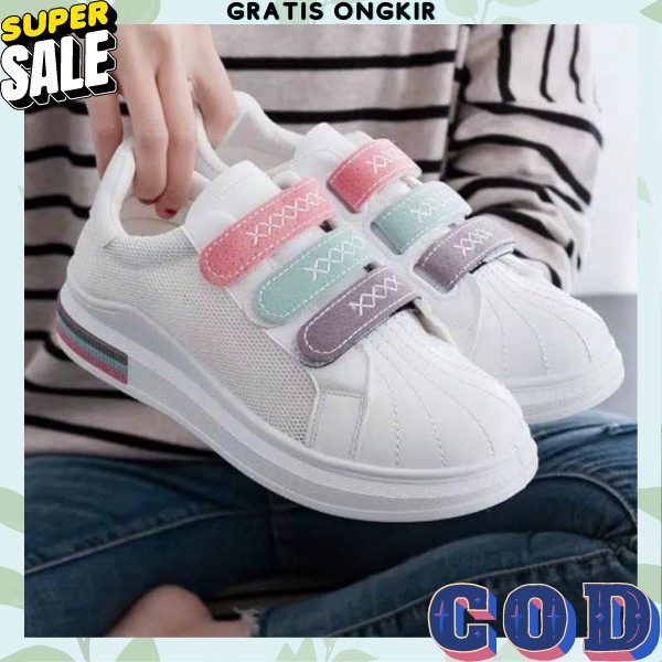 Sepatu Sneakers Wanita Terbaru 2023 Sepatu Wanita Korean Style Srs Cewek Sepaatu Sekolah Remaja Keki