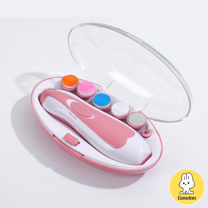 Baby Care Electric Nail Trimmer Gunting Kuku Bayi / Pemotong Kuku Bayi Clippers Set Tool Gunting Kuku -Doo