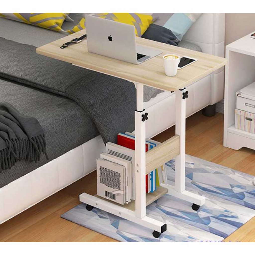 Meja Lipat Rak Laptop Adjustable Portable Desk with 1 Rak
