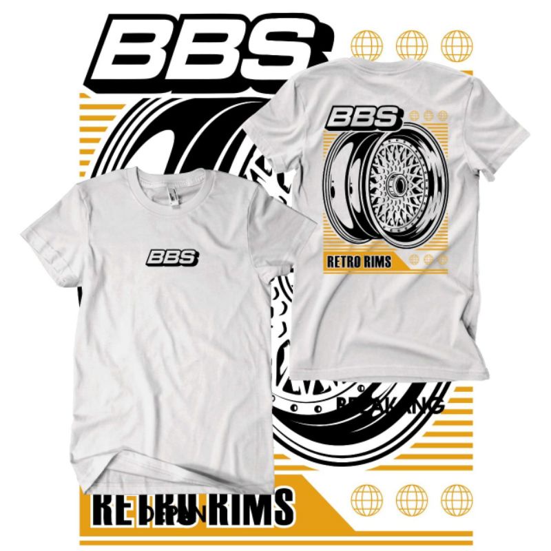 kaos velg mobil BBS rims JDM kaos distro balap mobil Velg Racing
