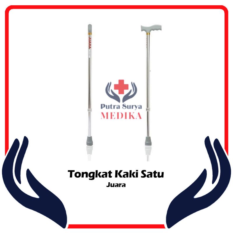 Tongkat 1 Kaki | Alat Bantu Jalan | Tongkat Orang Tua Lansia Juara