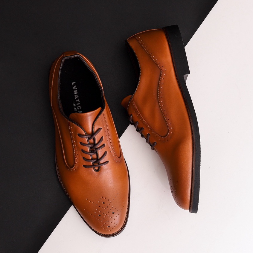 CERBERUS BROWN |ManNeedMe x Lvnatica| Sepatu Vintage | Pantofel Pria Formal Shoes ORI