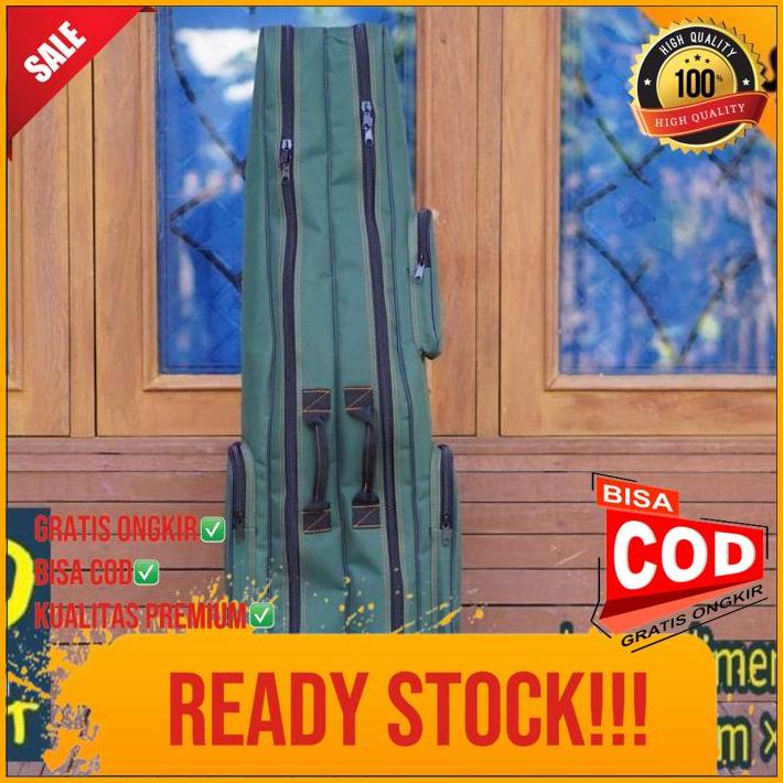 Tas Pancing Dua Ruang 100Cm Bahan Terpal Truk