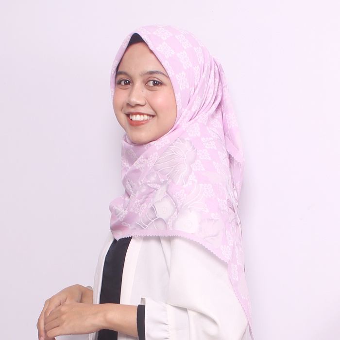 Jilbab Segiempat - Kerudung Segi Empat - Hijab Segi Empat Motif Voal Square NIKITA