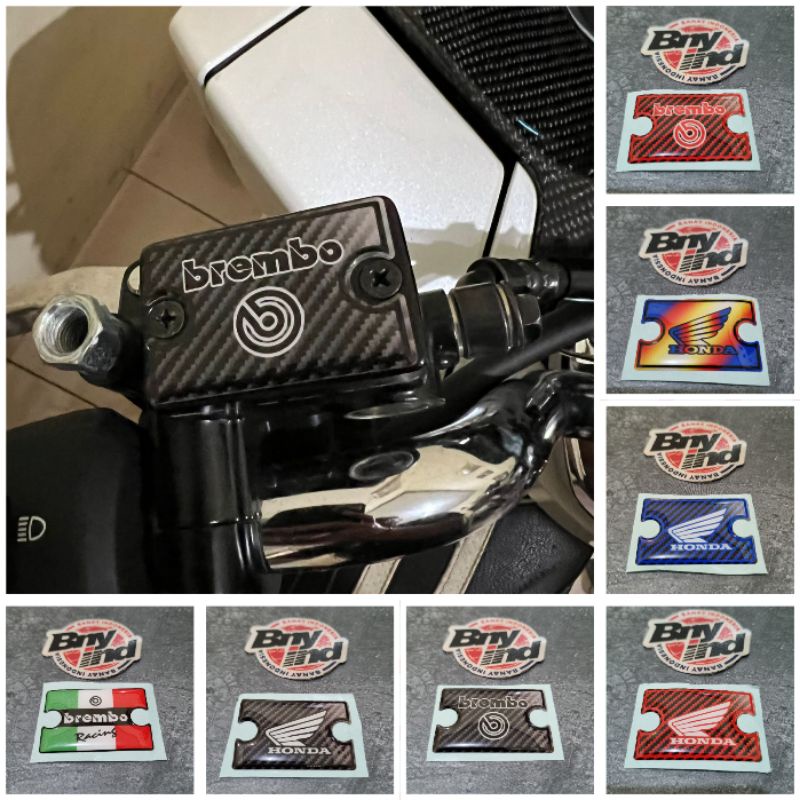 STICKER STIKER EMBLEM TUTUL MINYAK MASTER REM HONDA PCX R15 VIXION TIMBUL 3D