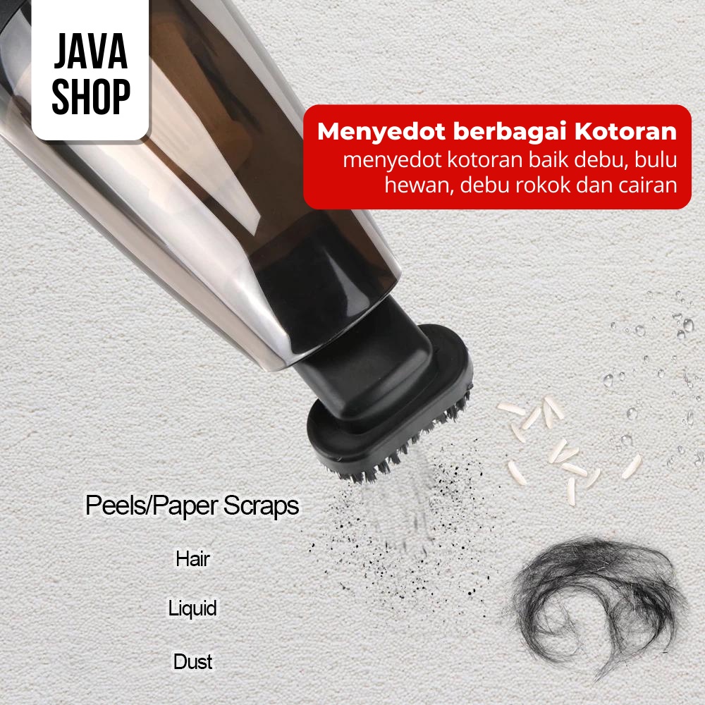 JAVASHOP Vacuum Cleaner Penyedot Debu Mobil Tenaga Listrik