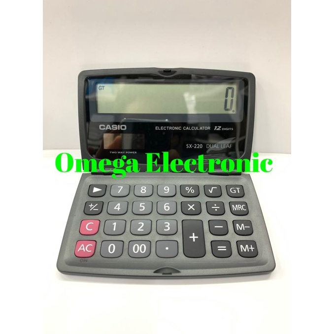 

Casio Calculator SX-220 - Kalkulator Saku Pocket SX 220 Dual Leaf