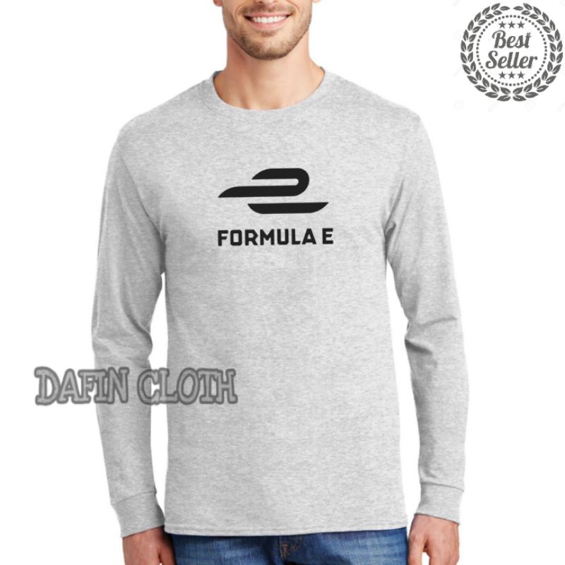 Tshirt Baju Kaos Lengan Panjang Pria Formula E Racing