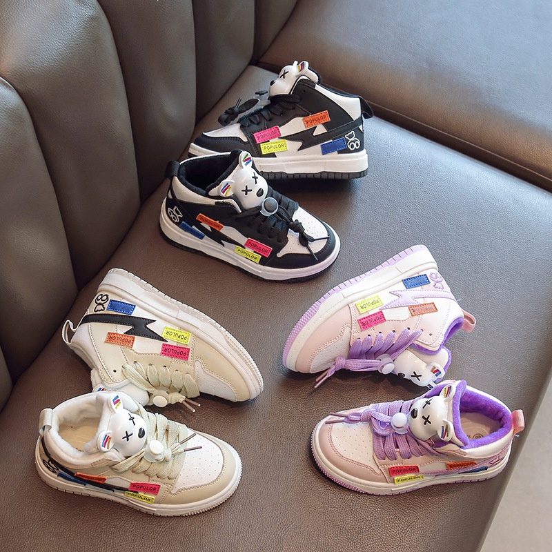 [Tokobig] Populor Sneaker Sepatu Anak Perempuan Import Kids Ukuran 26-37 Usia 3-9 Tahun