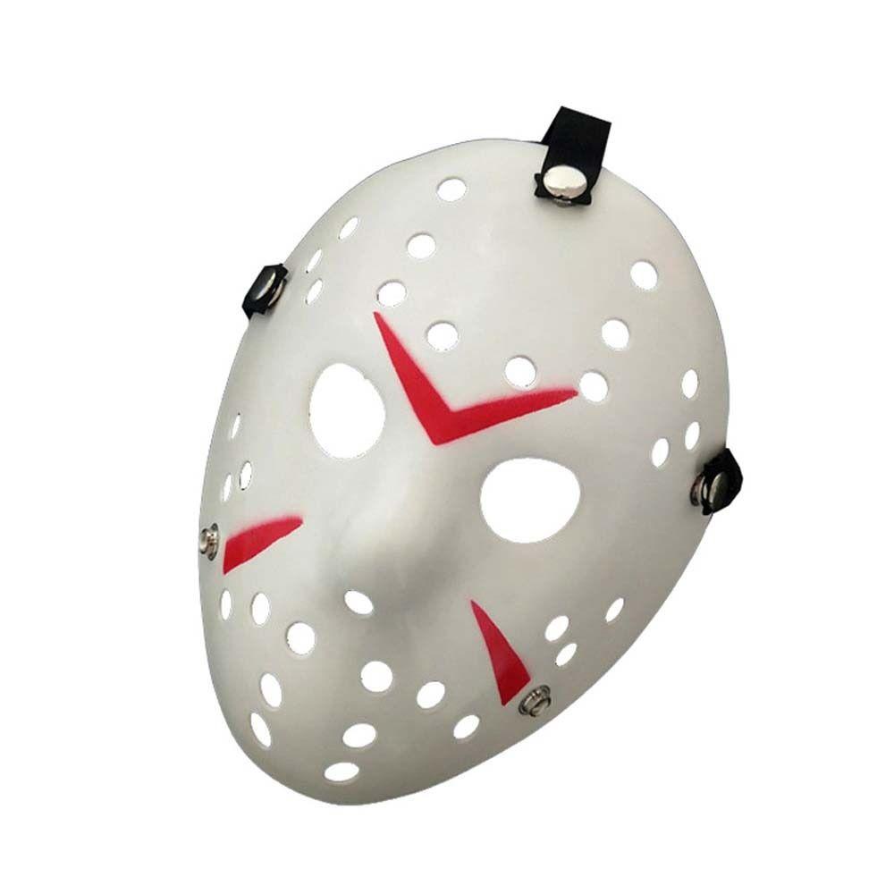 Nickolas1 Topeng Hoki Masquerade Festival Plastik Pesta Properti Jason Voorhees Kostum Cosplay Topeng Wajah Topeng Halloween