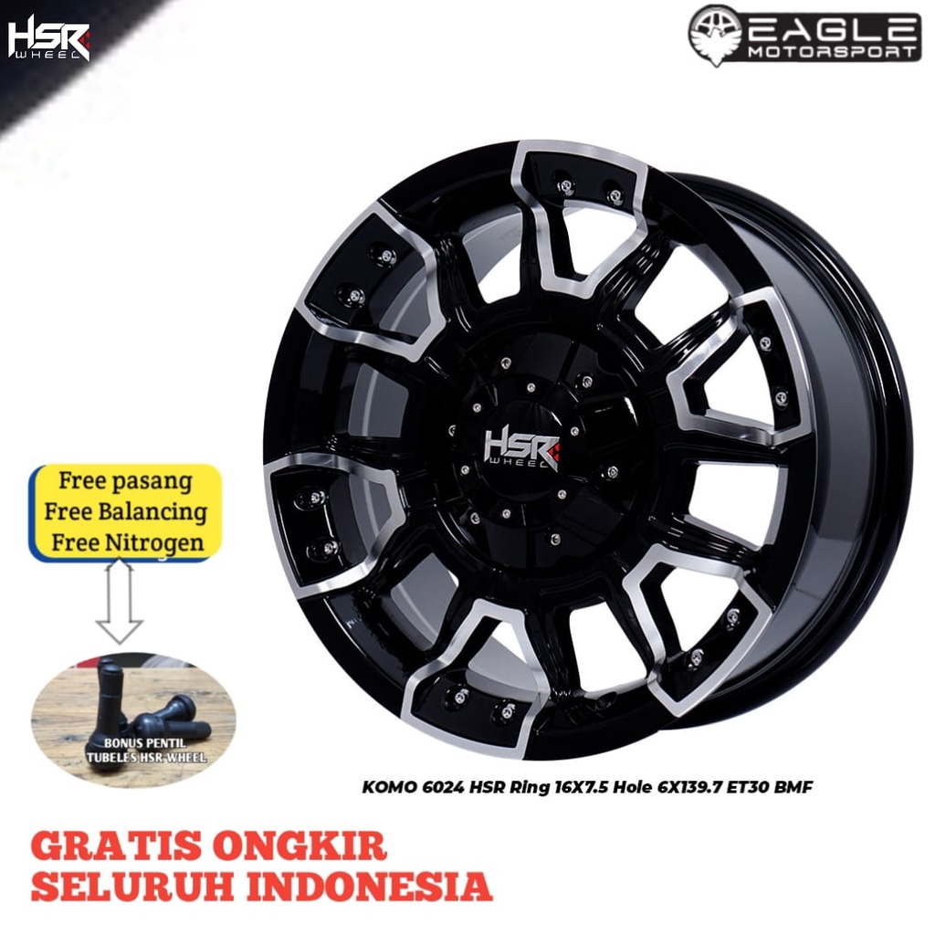 VELG MOBIL R16 RING 16 VELG MOBIL HILUX TRITON EVERST ORIGINAL HSR TIPE KOMO 6024