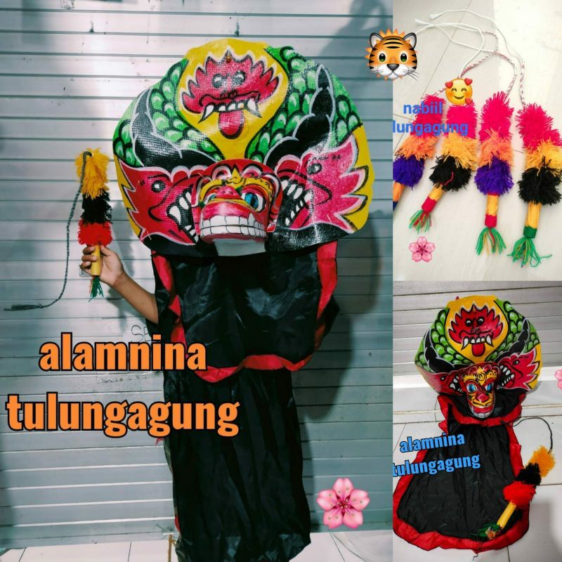 barongan jumbo dan cambuk anak