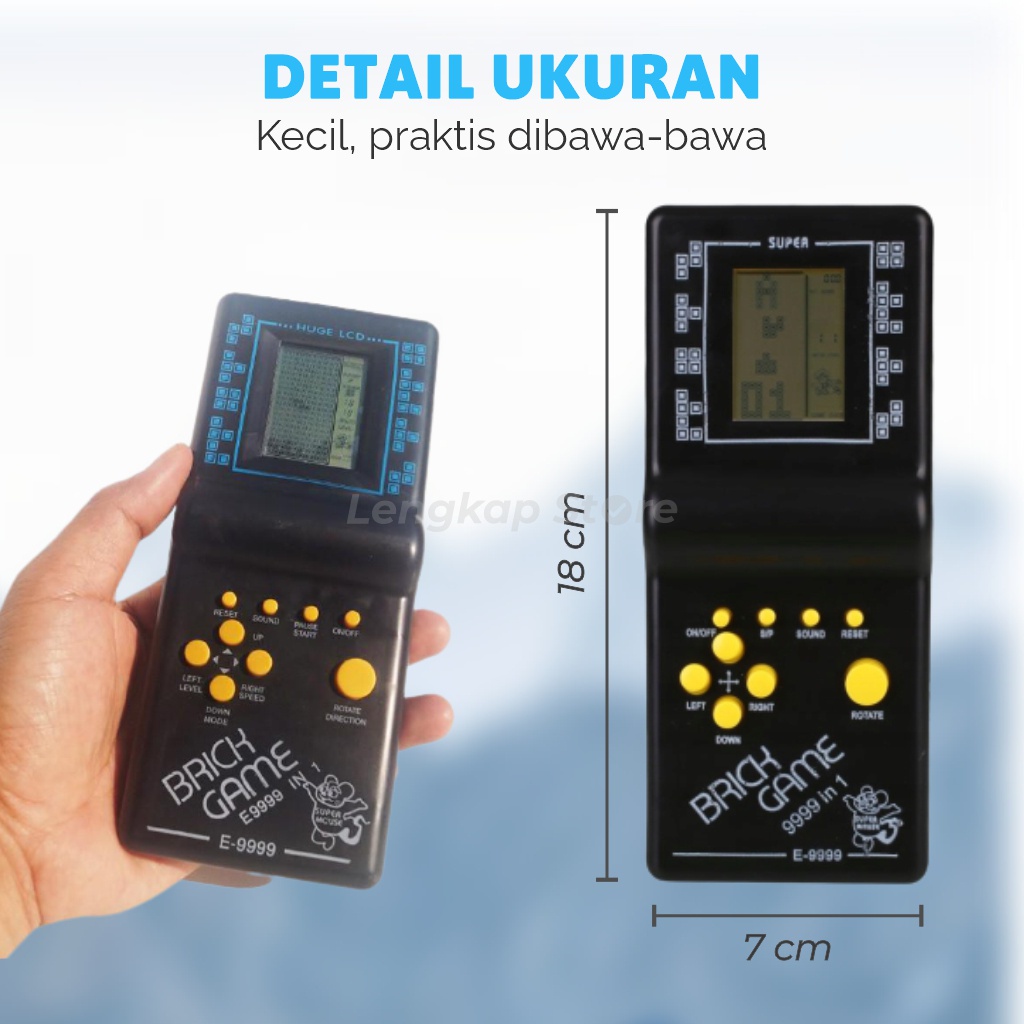 Mainan Anak Mainan Jadul Gameboy Tetris 9999 In 1