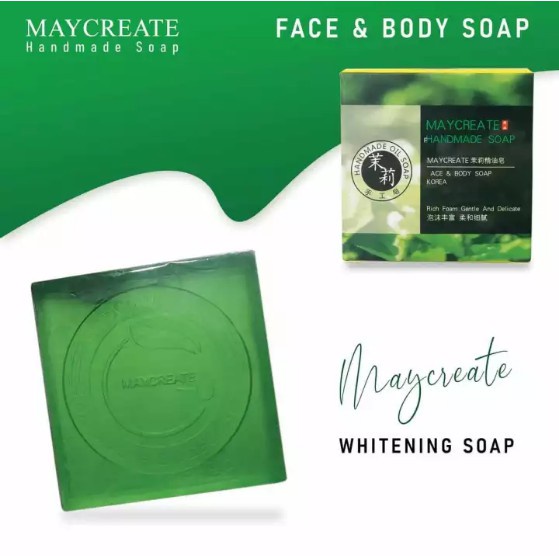 Beauty Jaya - (BPOM) MAYCREATE HANDMADE SOAP FACE DAN BODY SOAP KOREA SABUN MAYCREATE ORIGINAL 100% PEMUTIH BADAN