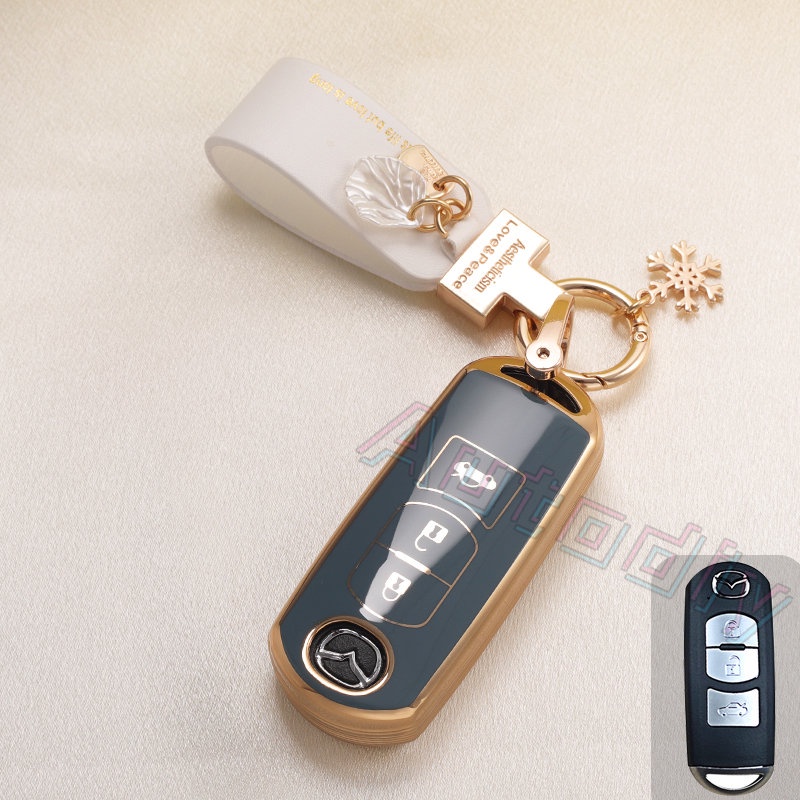 Case Kunci Remote Mobil Mazda 2 3 CX-3 CX-5 CX-7 CX-9 CX5 CX7 CX3 Start 5x 5 Bahan TPU Anti Gores