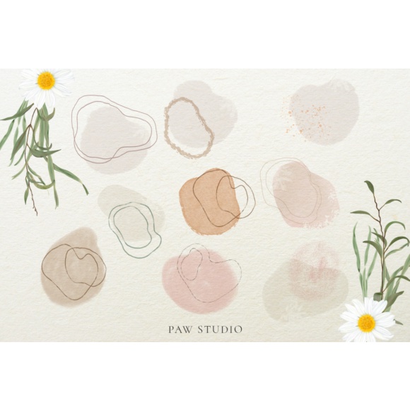 Bloom Vintage Graphic Flowers Leaves