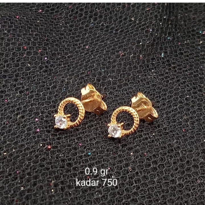 Anting emas 17K - 0.9 gr kadar 750 - 3781