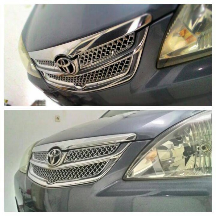 grill mobil Avanza 2016 model bentley chrome Ferrari Variasi